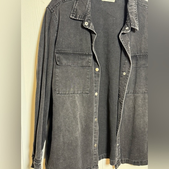 Luvamia Charcoal Denim Jacket - Picture 3 of 7